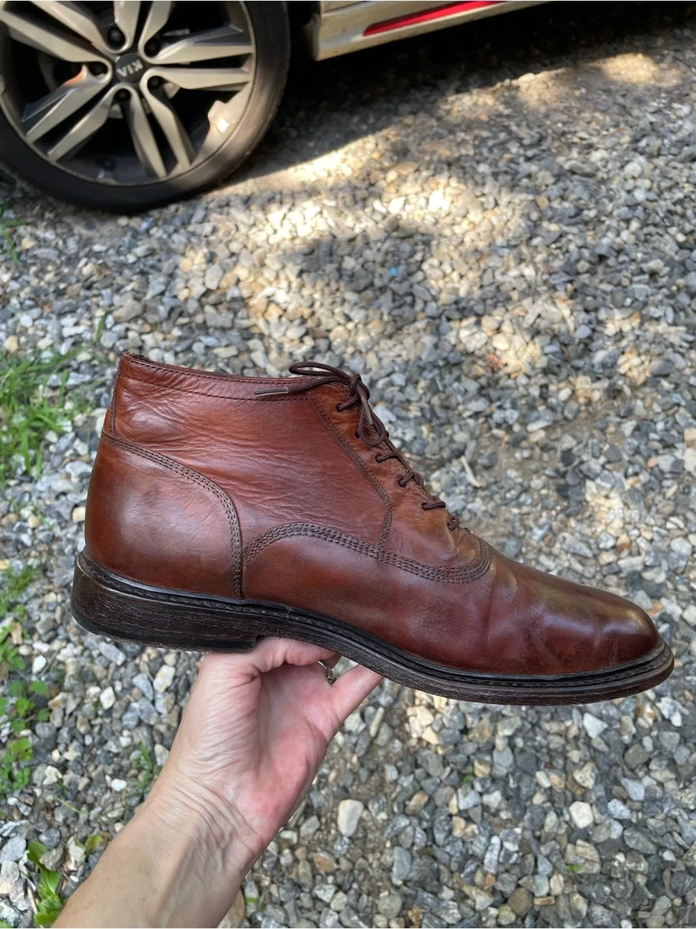 Frye Brown Leather Vintage Chukka Ankle Boots Size 9.5 D